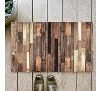 OHJEAJDS Bath Mat 24x39 in,Non-Slip Washable Bathroom Mat,Extra Soft and Absorbent Bath Mats for Bathroom Floor,Tub,Shower,Wooden Rugs for Bedroom Brown Old Hardwood Floor Plank Grunge Garage Loft l