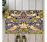 OHJEAJDS Bath Mat 24x39 in,Non-Slip Washable Bathroom Mat,Extra Soft and Absorbent Bath Mats for Bathroom Floor,Tub,Shower,William Morris's famous Strawberry Thief pattern (1883).