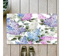 OHJEAJDS Bath Mat 24x39 in,Non-Slip Washable Bathroom Mat,Extra Soft and Absorbent Bath Mats for Bathroom Floor,Tub,Shower,lilac watercolor pattern