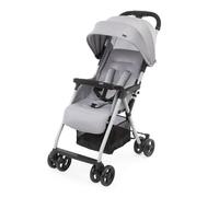 OHlalà 3 Ultralight Pushchair from 0 Months to 15 kg, Maximum Load 18 kg, Reclining and Folding with Large Basket, Compact Closure, Rain Cover and Extendable Hood, Grey