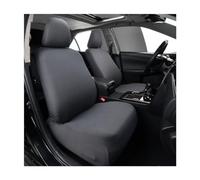 Ohleats 2 PCS Car Front Seat Cover, Solid Color Elastic Fabric Full Wrap Auto Front Seat Protect for Most Vehicles, Dust Proof Washable Split Automotive Seat Cover, Car Accessories (Dark Gray)