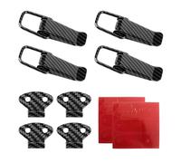 Ohleats 4 PCS Car Bumper Clip Hasp, Carbon Fiber Auto Bumper Security Hook Lock Clips Kit, Quick Release Fasteners for Front Rear Bumper Trunk Fender, Universal Car Accessories (Carbon Fiber, S)