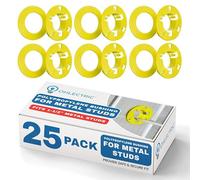 Ohlectric 25 Pcs Polypropylene Bushing For Metal Studs - Protects Wire Insulation From Abrasion - Allows Smooth Wire Pulling - Grommet Protector With Stud Size Of 2x4 Inches - Pack Of 1 - OL-38479