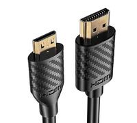 Ohling Mini HDMI to HDMI Cable, 4K@60Hz 2K@120Hz Mini HDMI Adapter Cord 18Gbps HDR 3D High Speed Video Signal Adapter for DSLR Camera Tablet Graphics Video Card Laptop 1M