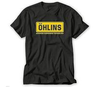 Ohlins Vintage Men T Shirt Tee Shock Suspension Men's Logo Black
