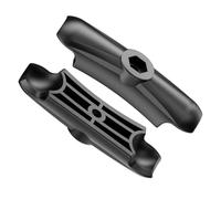 OHLPRO Aluminum Alloy Double Socket Arm for RAM Mounts B Size 1" Ball Components, Heavy-Duty 1 Inch Ball Mount Adapter Extension Arm for Car Dash, Truck, Boat, Phone Holder and GPS.