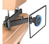 OHLPRO Car Headrest Tablet Holder, iPad Holder for Back Seat with Foldable Telescopic Arm, Magnetic Mount with MagSafe Compatibility for Phones, Fits iPad, Tablet, Road Trip Essentials for Kids