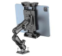 OHLPRO Heavy Duty Drill Base Dashboard Mount Tablet Holder for Car, for iPad Pro Samsung Galaxy Kindle fire 5"- 13" All Tablets, Universal Adjustable Arm Tablet Car Mount for Wall/Truck/Desk, etc.