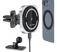 OHLPRO Magnetic Wireless Car Charger Compatible with Magsafe Car Mount, for iPhone 15 14 13 12 Pro Max Mini, 360° Adjustable Fast Charging Super Magnetic Air Vent Phone Holder