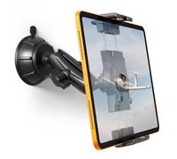 OHLPRO Pilots Tablet Holder for Aircraft Windshield, Strong Suction Cup Aviation Tablet Mount with Adjustable Arm, Fits 5-13 Inch iPad & Tablets, Universal Clip for Thick Cases, Cockpit & Vehicle Use