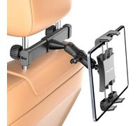 OHLPRO Tablet Holder Car Headrest [Ball Bearing Arm + Metal Folding Clamp] Car Tablet Holder Travel Accessories Children Compatible with All 5-13 Inch iPad Mobile Phones Switch Sumsung