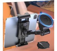 OHLPRO Tablet Holder for Car Dashboard Windshield 360° Rotating Washable Suction Cup+Retractable Arms ipad Mount for Truck Compatible with All 5-13" Phone iPad Galaxy Tab GPS Navigation