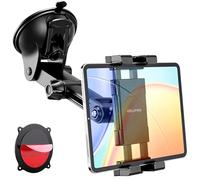 OHLPRO Tablet Holder for Car Dashboard & Windshield, Long Arm Suction Cup Tablet Mount Fits 5-17" iPad Pro/Air/Mini, Stable iPad Car Mount for Truck/SUV/Semi, Ideal Tech Gift for Drivers & Traveler