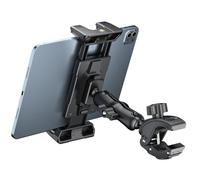 OHLPRO Tablet Mic Stand Holder for iPad Treadmill Handlebar Clamp, Mount for Spin Bike Microphone Peloton Stroller Bicycle, Fit 5-13” iPad Pro 12.9 Air Mini, Galaxy Tab, iPhone, Fire HD 10
