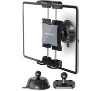 OHLPRO Tablet Wall Mount Holder,360° Rotating iPad Wall Mount Holder with Suction Cup & Screw Holes Base, Compatible with 5"-13" Devices Including iPad Pro, Mini, Air, Samsung, Kindle, Galaxy Tab