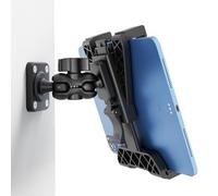OHLPRO Tablet Wall Mount Holder, iPad Wall Mount for 7-11" Tablets, 360° Dual Ball Head Arm, Screw Mounted Base, Adjustable Tablet Stand for Kitchen, Gym, Office, Bathroom, Warehouse