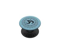 Ohm and mandala Aum Om Hindu meditation PopSockets Adhesive PopGrip