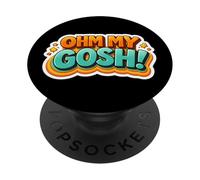 Ohm My Gosh Funny Electrician Pun Wordplay Joke Quote Saying PopSockets Adhesive PopGrip