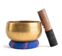 Ohm Store 4" Tibetan Singing Bowl Set - Meditation Sound Bowl Handcrafted in Nepal for Yoga, Chakra Healing, Mindfulness, and Stress Relief