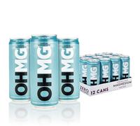 OHMG Sparkling Magnesium Water | 12 Cans x 330ml Sparkling Water | Zero Calories, Zero Sweeteners, Zero Sugar | Health Drinks | Energy Drinks |60mg Magnesium