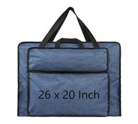 OhMill A2 Portfolio Case 26 x 20 Inch Art Portfolio Bag Art Storage Folder Waterproof Artist Storage Case with Handle Zipper