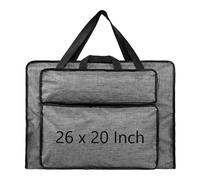 OhMill A2 Portfolio Case 26 x 20 Inch Art Portfolio Bag Art Storage Folder Waterproof Artist Storage Case with Handle Zipper