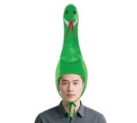 OhMill Adults Halloween Cosplay Hat Animal Snake Headwear Photo Shoot Animal Props Python Role Play Costume