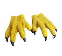 OhMill Adults Halloween Parrot Eagle Claws Animal Paws Gloves Halloween Funny Cosplay Props Latex Handwear for Halloween Party Dressing Up