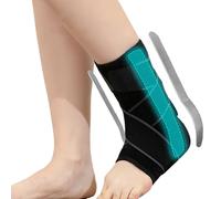 OhMill Ankle Brace with 2 Metal Splint Sprained Ankle Support Wrap Foot Fracture Boot Achilles Tendon Support Brace