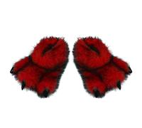 OhMill Couples' Animal Beast Claw Slipper With Nails Soft Funny Winter Slipper Fluffy Plush Thermal Slipper Indoor Slippers for Women Men