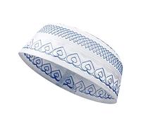 OhMill Embroidered Islamic Cap Saudi Arabia Men's Skull Cap Hat Muslim Prayer Hat Cap for UAE Men Islam Cap Kufi Headwear, Blue Peach