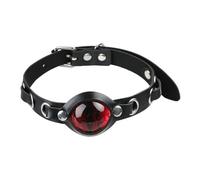 OhMill Evil Eye Necklace Gothic Choker Necklace Women Black Leather Choker