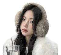 OhMill Fuzzy Earmuffs for Women Ear Warmer Headband Furry Ear Warmers for Women Winter Foldable Earmuffs Winter Earmuffs
