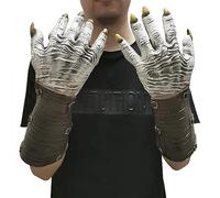 OhMill Halloween Demon Hand Gloves Devil Gloves Werewolf Gloves Adults Wolf Paws Halloween Hands Claw Gloves