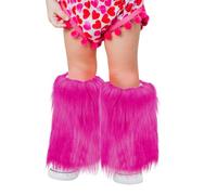 OhMill Kids' Leglets Calf Sleeves Faux Furry Leg Warmers Cuff Wraps for Girls