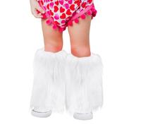 OhMill Kids' Leglets Calf Sleeves Faux Furry Leg Warmers Cuff Wraps for Girls