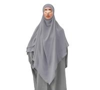 OhMill Long Hijab for Prayer Hijab Women Full Cover Khimar Hijab Scarf for Women Instant Hijab Caps For Women 2 Layers 130cm