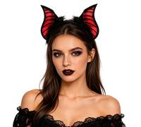 OhMill Maleficent Ears Headband Devil Horns Headbands Bat Wings Bat Ears Headband Furry Ear Halloween Headbands Women