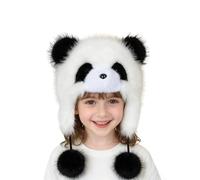 OhMill Panda Hats Bears Winter Hat with Earflap Panda Costume For Kids Animal Winter Hats with Bear Ears