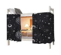 OhMill Students Dormitory Bunk Bed Curtain Drapery Lightproof Dustproof Canopy Spread Blackout Moveable Curtains for Dorm Room, 1.5x2m, Universe