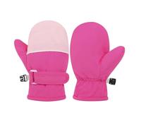 OhMill Unisex Children's Gloves Waterproof Ski Gloves with Fastening Bicolour Mittens Warm Winter Gloves Outdoor Mittens Snow Gloves Mittens Gloves (4-10 Years)