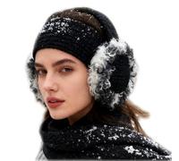 OhMill Women's Ear Muffs Cozy Cute Lamb-like Curly Winter Ear Warmers Cover for Cycling Skiing Girls Ladies