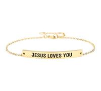 Ohmique Dont Let The Hard Days Win Bracelet - Gold Don't Let The Hard Days Win Bracelet Motivational Bangle Stainless Steel Engraved Words, Inspirational Chain Jewelry Gifts for Women Friend, M, Zinc