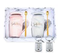 Ohmique Godparents Proposal Gift - Godmother Godfather Mug Gift Set, Baptism Gifts for Godparent, God Parents Presents Proposal Gifts from Godchild, Gifts for Godmother Novelty Coffee Mugs, Medium