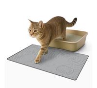 OHMO Cat Litter Mat with Starry Texture, 48 x 30 cm Waterproof BPA-Free Silicone Litter Tray Mat, Soft Litter Trapping Mat for Cats, Easy to Clean, Non-Slip Design for Floors and Carpets
