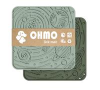 OHMO Licky Mat for Dogs and Cats(Large, 2pcs) Enrichment Accessories Toy Space Star Easy Clean Pet Slow Feeder with Suction Cups, Licking Pad for Anxiety Relief and Boredom Reduction