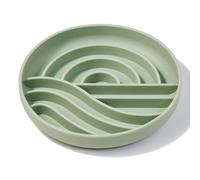 OHMO Slow Feeder Dog Bowl, Cat&Puppy, Sunrise Pattern, 20cm, Sage Green