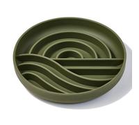 OHMO Slow Feeder Dog Bowls (Sunrise) Enrichment Toy Soft Silicone Food Safe Feeding Bowl Non Slip Suction Cup for All Breed Pet, Cat Dishes, Slow Down Eating
