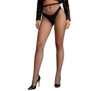 ohmydear Fishnet Tights Womens Plus Size Sexy Stockings Sheer Black Fishnets Tights Large High Waist Stretchy Ladies Fish Net Pantyhose Goth Rave Outfits L-2XL