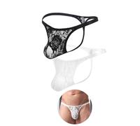 ohmydear Mens G-String Thong Sexy Underwear Bulge Pouch Jock Straps for Men | Stretch Waistband,Breathable,T Back,Sissy Panties,Low Rise Male Lingerie,Sexy Outfits Ideal for Date Night, Lingerie Party